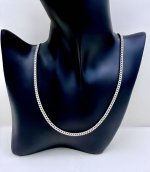 Vintage Silver Curb Link Chain 24