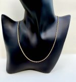 9ct. Yellow Gold Spiral Chain 20½" NEW STOCK.