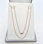 9ct. Yellow Gold Spiral Chain 20½" NEW STOCK.