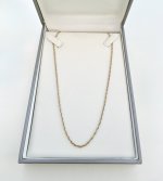 9ct. Yellow Gold Spiral Chain 20½" NEW STOCK.