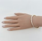 Hallmarked 9ct. Yellow Gold Round Bangle. NEW STOCK.