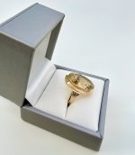 Hallmarked 9ct. Yellow Gold Oval Faceted Citrine Ring. NEW STOCK. SOLD. 