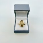 Hallmarked 9ct. Yellow Gold Oval Faceted Citrine Ring. NEW STOCK. SOLD. 