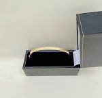 Hallmarked 9ct. Yellow Gold Rectangular Bangle. NEW STOCK.