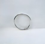 Silver Slim Oval Bangle with Magnetic Clasp. NEW IN STOCK.