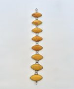 Silver Bracelet with Marquise-Cut Yellow Stones. NEW IN STOCK.